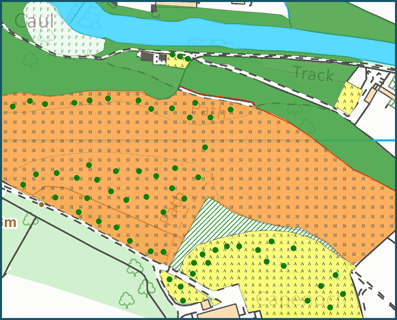 Locating and mapping areas of windblow damage that cannot be accessed from the ground.  